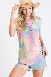 Tye Dye Short Sleeve Top